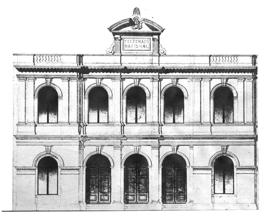 La Capitanía Central de Puertos y el Telégrafo Nacional - Un doble edificio en la mitad del siglo XIX